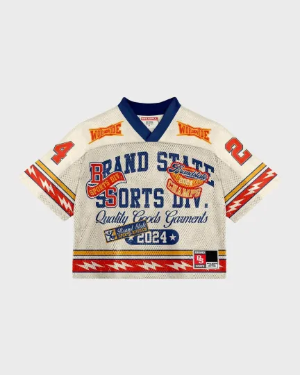 Harajuku Y2K Mesh Baseball Crop Top Jersey for Men