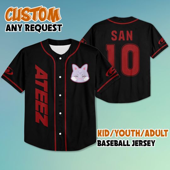 Ateez Aniteez San Baseball Jersey, Ateez In Your Fantasy Kpop Shirt, Ateez 2025 World Tour 2025 Jersey Shirt, Ateez Tour Merch