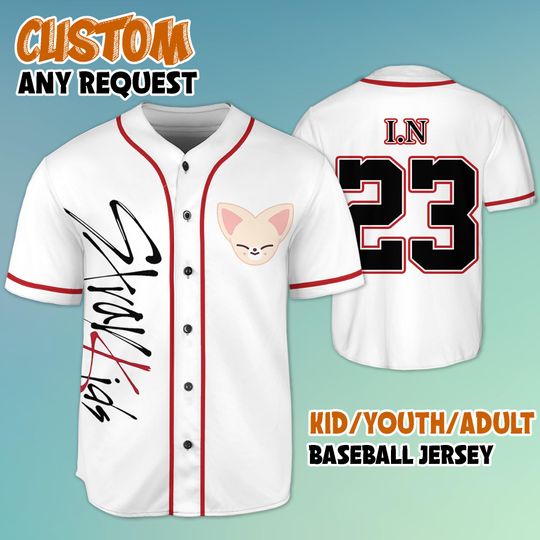 Custom I.N Skzoo Straykids Baseball Jersey, I.N StrayKids DominATE World Tour 2025 Jersey Shirt, Kpop Jersey, SKZ Merch