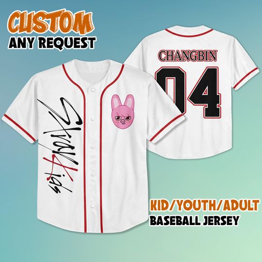Changbin Skzoo Straykids DominATE Baseball Jersey, Changbin StrayKids DominATE World Tour 2025 Jersey Shirt, Kpop Jersey, SKZ Kpop Merch