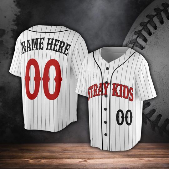 Straykids Custom Name Baseball Jersey, SKZ Kpop Baseball Shirt, Straykids Jersey Tour Gift For Fan
