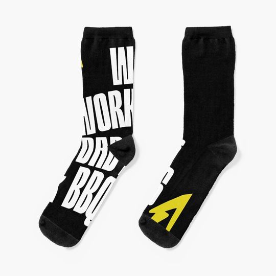 Will work for Dad Hugs and BBQ Ribs Tshirt, daddy daughter shirt, proud father shirt, dada shirt, BlueyDad shirt, first time dad, proud dad shirt, dad club shirt, step dad gift, Socks