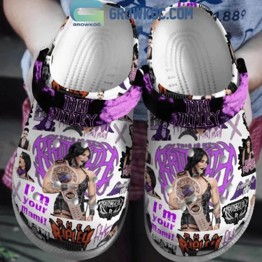 Rhea Ripley Wrestling Entertainment I’m Your Mami Clogs