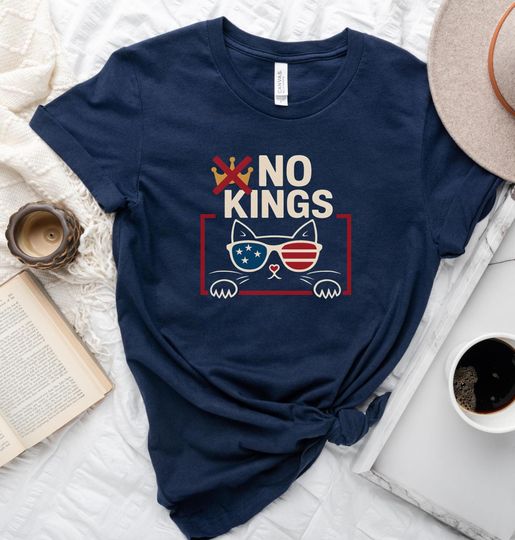 No Kings Shirt, No Kings in America, democracy shirt, protest shirt, anti billionaire oligarchy, anti trump shirt, resistance resist, coup