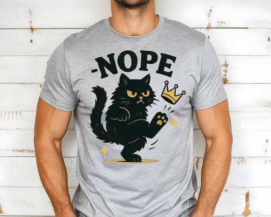 No Kings in America Black Cat Shirt, No Kings Shirt, Funny Political Meme T-Shirt, Patriotic Shirt, Lady Liberty Shirt, Social Justice Shirt