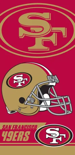 San Francisco 49ers Beach Towel - 49ers Pool Towel - football Football