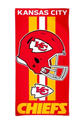 Kansas City Chiefs Beach Towel Super Bowl Champions Patrick Mahomes football