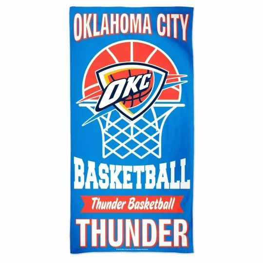 NBA OKLAHOMA CITY THUNDER BEACH TOWEL