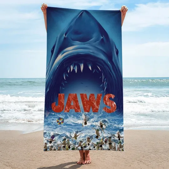 Jaws Rectangle Beach Towel