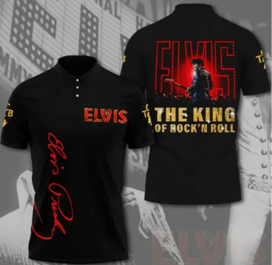 cute, Elvis Presley Polo Shirt