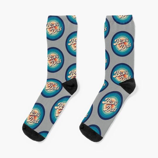 Proud BlueyDad Cartoon Cool Socks