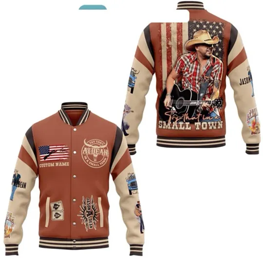 Jason Aldean Try That In A Small Town Highway Desperado Tour Baseball Jacket