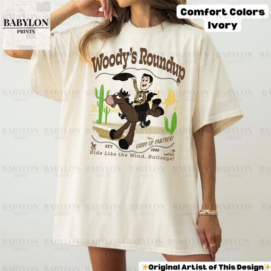 Vintage Woody and Bullseye Shirt, Toy Story Woody Cowboy Shirt, Cowboy Woody Shirt, Woody Shirt, Woody Western Frontierland Disneyland Shirt