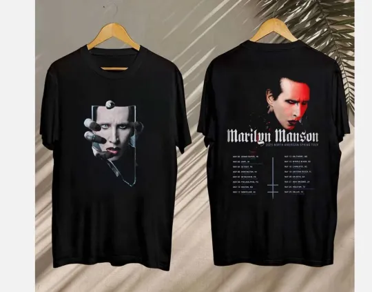 2025 Marilyn Manson Concert, Marilyn Manson North American Spring Tour 2025 Tee