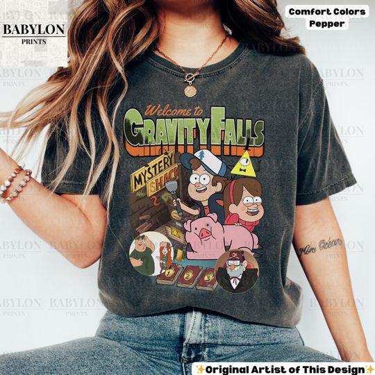 Gravity Falls Vintage T Shirt, Gravity Falls Shirt, Disney Gravity Falls T-Shirt, Mystery Shack T-Shirt, Dipper & Mabel Pines T-Shirt Bill
