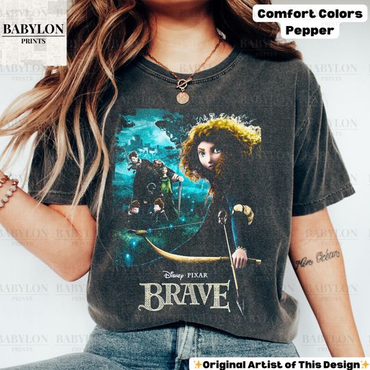 Vintage Disney Brave Shirt Trendy Retro Disney Merida Brave Sweatshirt Disney Princess Merida Shirt Magic Kingdom Shirt Disneyland Mor'du