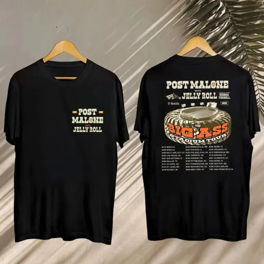 Post Malone and Jelly Roll Tour2025 T-Shirt