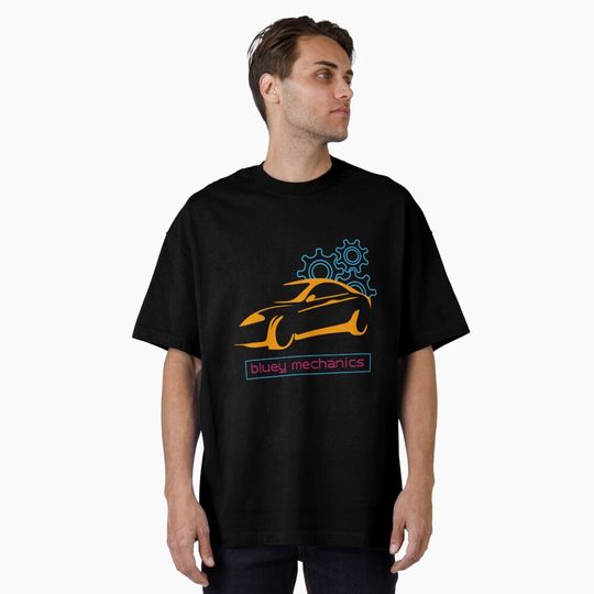 BlueyDad mechanics                      Oversized T-Shirt