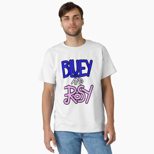 BlueyDad and Rosy log Perfect Classic T-Shirt