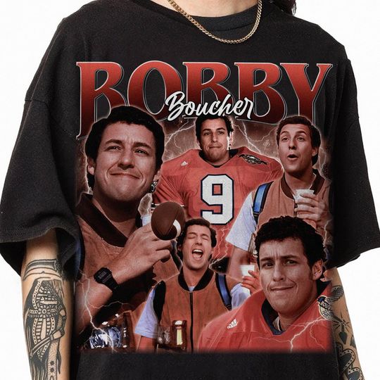 Vintage Bobby Boucher Homage Shirt, Adam Sandler Bootleg Shirt, The Waterboy Adam Sandler Retro 90s Movie Shirt