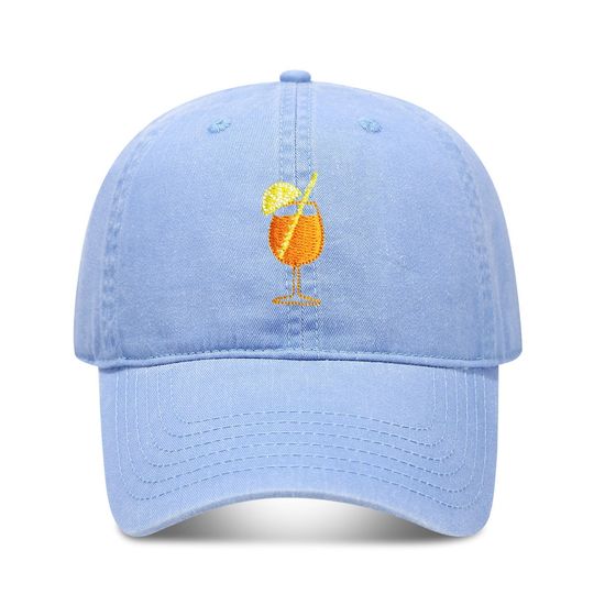 Spritz Hat,Spritz Lover Hat,Spritz Glass,Embroidered Dad Hat,Cocktail Lovers Gift Ideas,Aperitivo,Tini Time,Day Drinking,Vacation,Party Hats