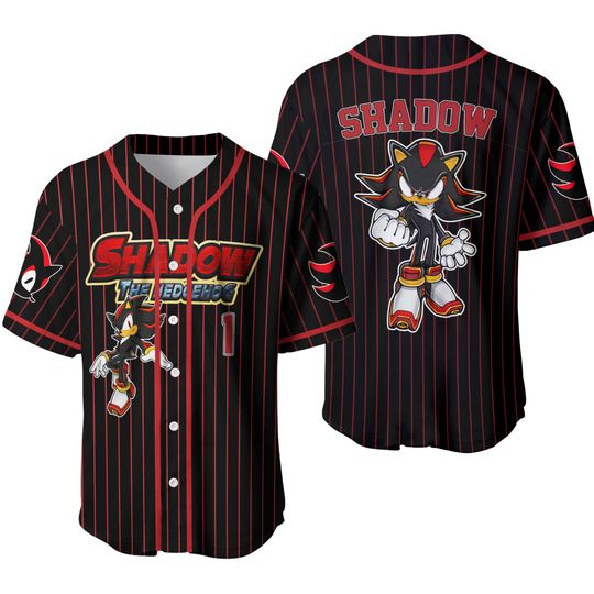 Personalize Sonic Shadow The Hedgehog Jersey, Custom Sonic Jersey, Funny Sonic Party Shirt, Sonic Birthday Gift