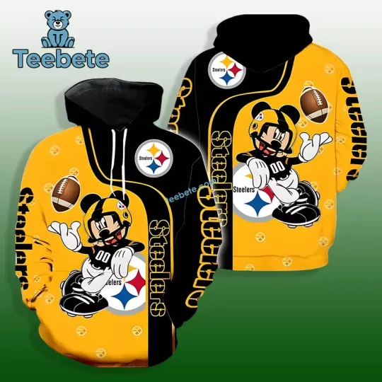 Pittsburghss Team Steelerss 3D Hoodies, Funny Football 3D Hoodie Men and Women