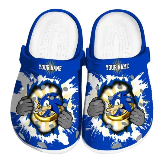 Personalized Sonic The Hedgehog Slippers Clogsband Clogs For Adults Lovers