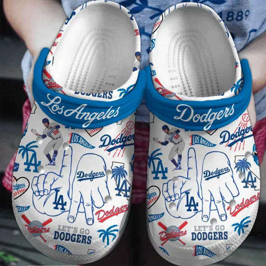 Personalized Los Angeles Baseball Dodgerss Slippers Clogsband Clogs For Adults