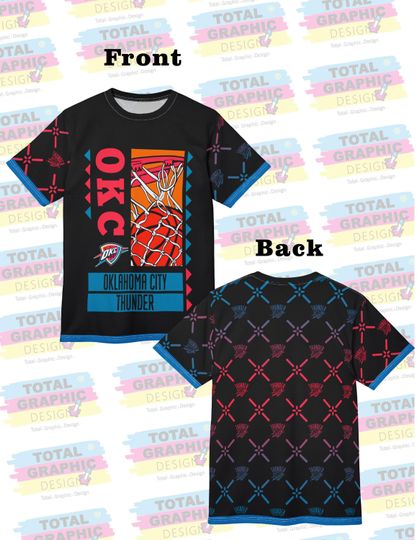 Okc thunder exclusive Basketball Unisex Tee, Sporty Graphic Shirt for Fans, Casual Wear, Gift for Sports Lovers, Game Day Apparel