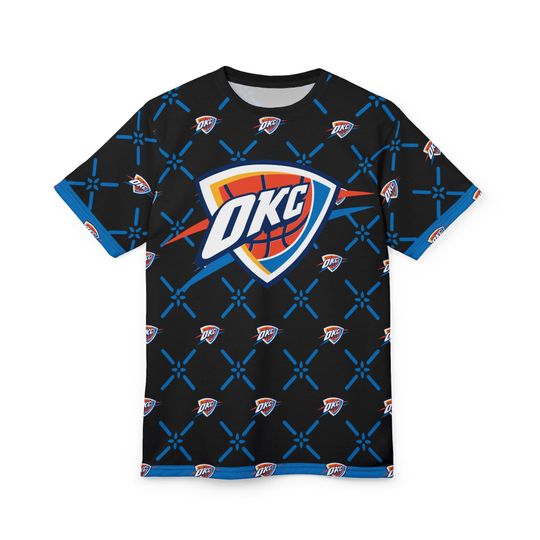 OKC Thunder Basketball Unisex Tee, Sporty Graphic Shirt for Fans, Casual Wear, Gift for Sports Lovers, Game Day Apparel