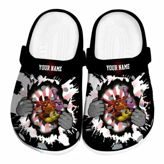 Personalized Five Nights At Freddy’s Slippers Clogsband Clogs For Adults Lovers