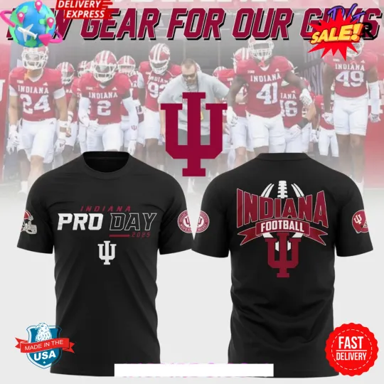 Indiana Football Pro Day 2025 3D T-Shirt