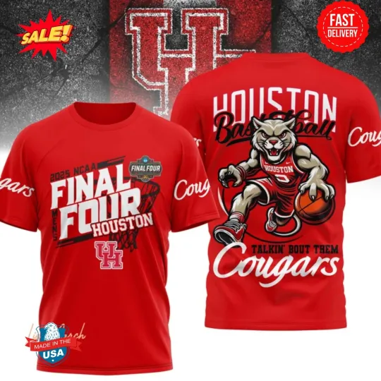 Houstan Baseball Cougar 2025 Classic  3D T Shirt