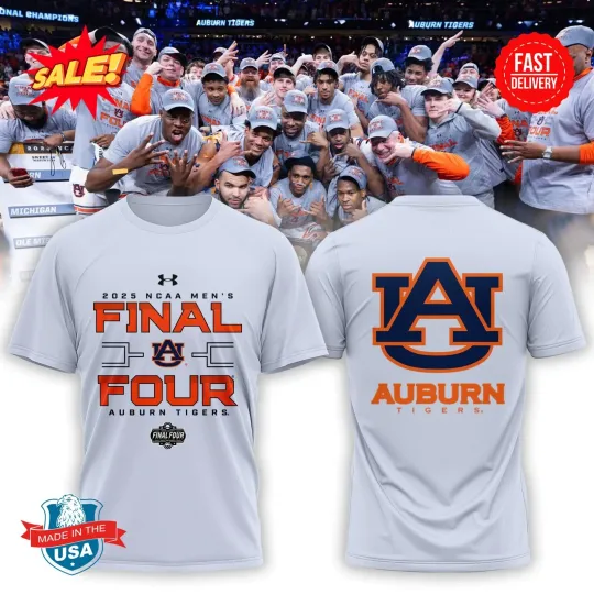 Limited Edition Auburn Tiger 2025 Men’s Basketball Tournament 3D T Shirt