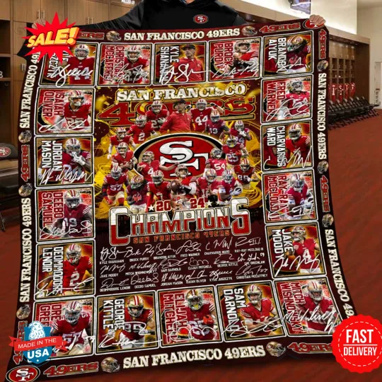San Francisco 49ers Quilt Blanket