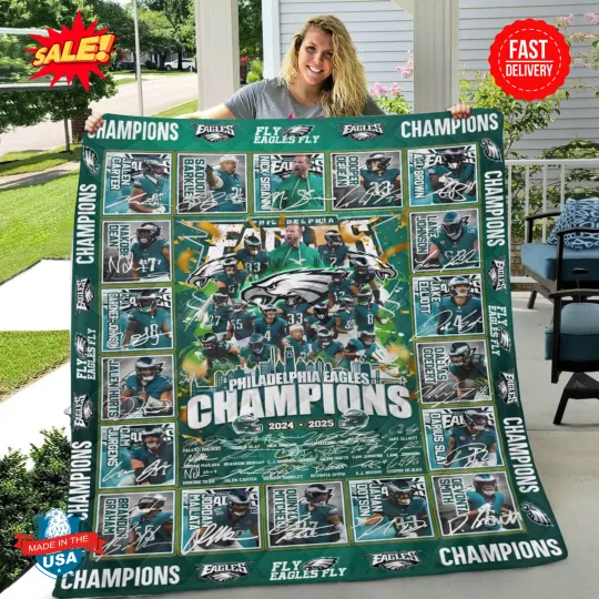 Philadelphia Eagles Quilt Blanket Full size