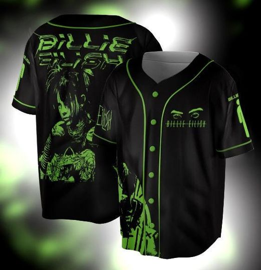 Billiee E!lish Jersey - Oversized Concert Shirt, Fan Merch Gift