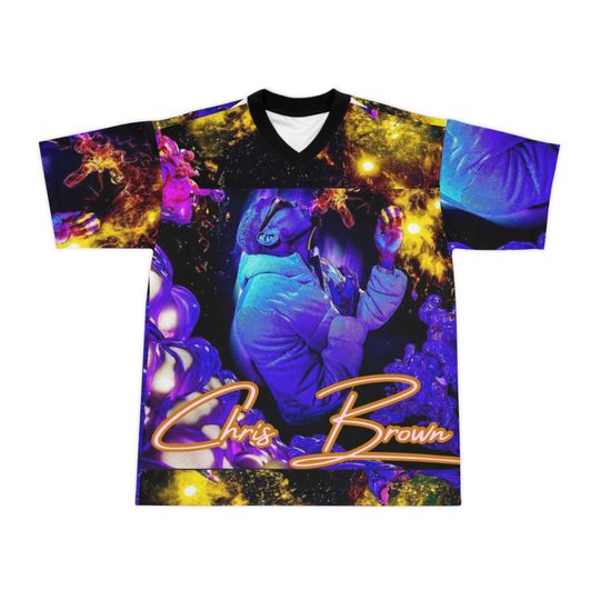 Discover Chris Brown Breezy Bowl Football Jersey - Unisex Sports Shirt, Fan Apparel, Athleisure Top, Music Merchandise, Hip Hop Fashion