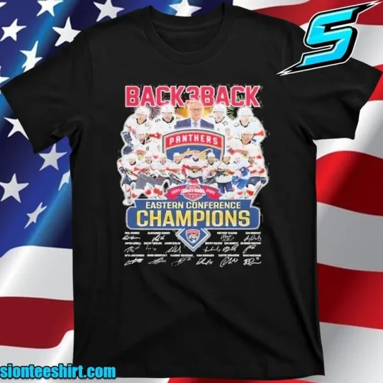 Back3Back 2024 2025 Eastern Conference Champions Florida Panthers T-Shirt