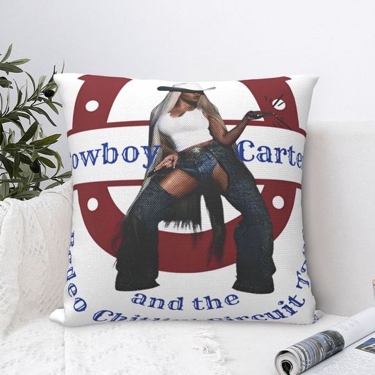 Beyonce Cowboy Carter 2025 Throw Pillow | Gift For Fan | Home Decor