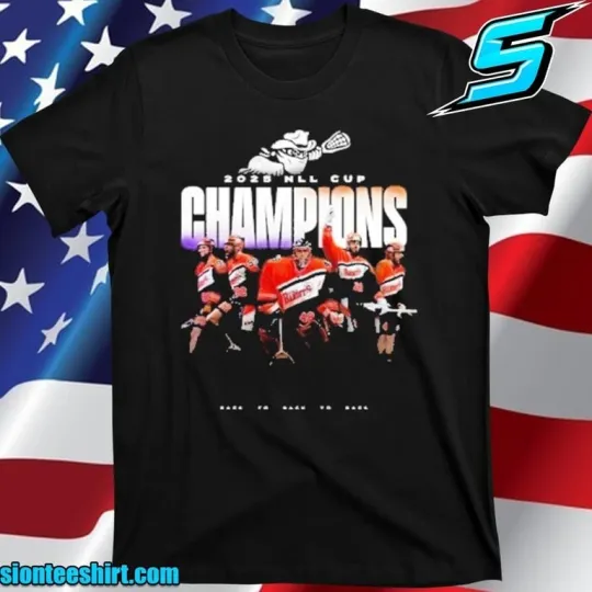 Buffalo Bandits 2025 NLL Cup Champions Lacrosse Team Victory T-Shirt