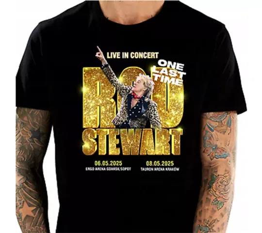 Rod Stewart In Concert Tour 2025 T-Shirt