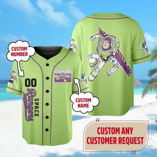 Personalize Toy Astronaut Baseball Jersey Toy Movie Character Basketball Jersey