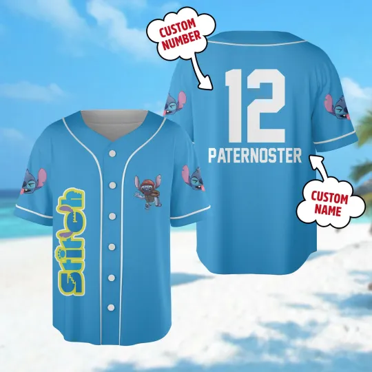 Custom Name amp Number Stitch Baseball Jersey Blue Dog Monster Team Basketball Jerey