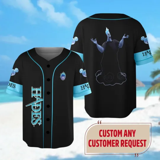 Personalized Villain Character 3D Jersey Antagonist Character Custom Baseball Jersey