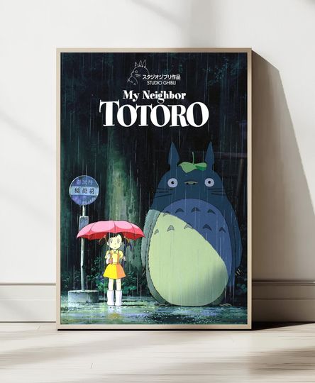 My Neighbor Totoro, Printable Poster, Anime Wall Art, Home Decor