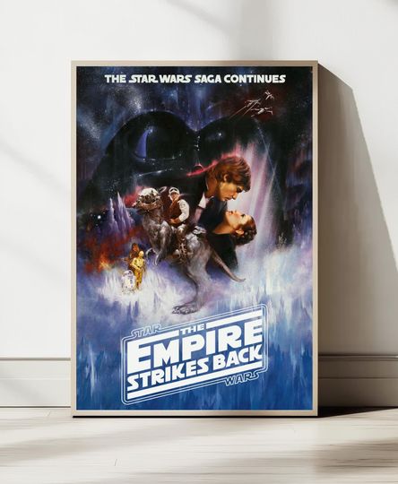 The Empire Strikes Back, Movie Poster, Wall Art, Home Decor, Vintage Poster, Wall Decor, Digital Art, Art Poster