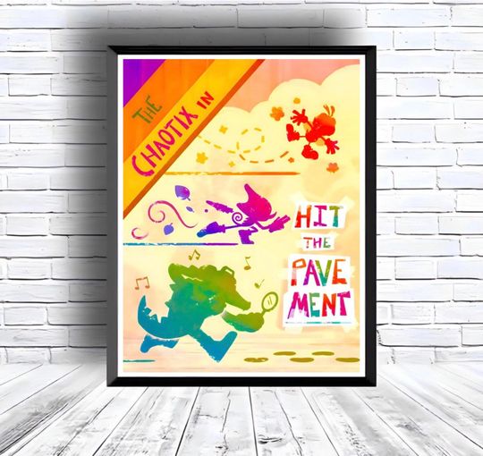 Sonic the Hedgehog Digital Download Poster for bedroom decor, party decor, game room decor