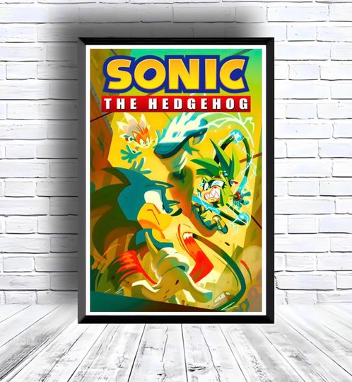 Sonic the Hedgehog Digital Download Poster for bedroom decor, party decor, game room decor